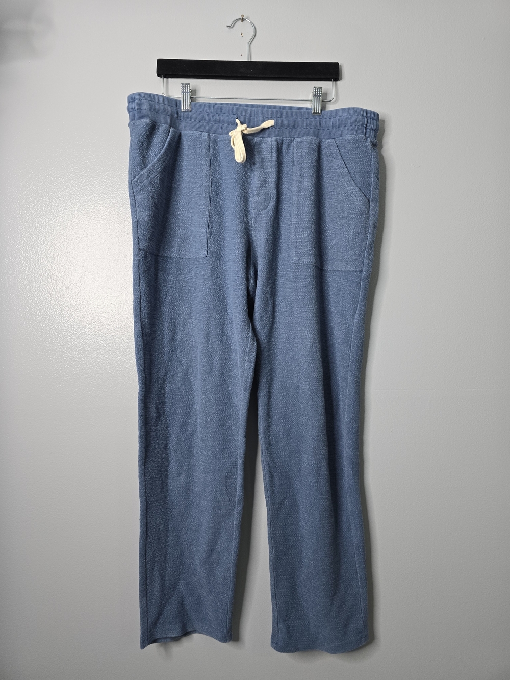 Marine Layer Light Blue Terry Knit Drawstring Joggers